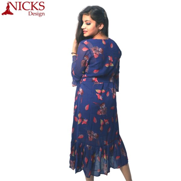 Georgette Blue Print Frock